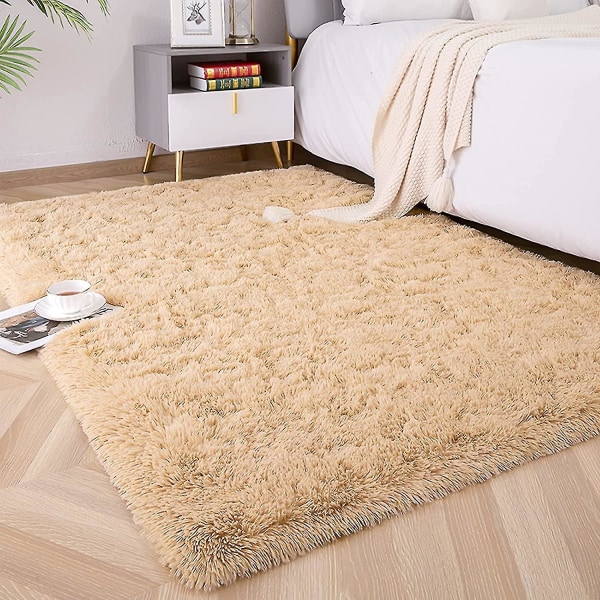 Tflycq Mjuka och Fluffiga Matta för Sovrum, Barnrum, Plush Shaggy Barnmatta, Luddig Matta för Pojkar och Flickor, College Dorm, Fuzzy Matta Vardagsrum