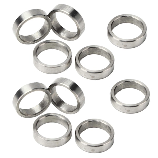 10 stk. skiveavstandsstykke 15 mm OD 12 mm ID rustfritt stål maskinvare tilbehørsdelsett Kit3515-0015-0040