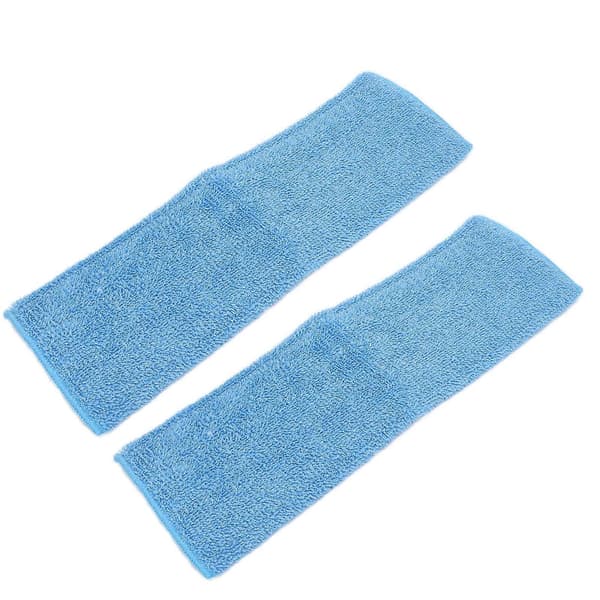2 st 45 cm Platt Moppduk Bunden Fibermopp Dubbelanvändning Moppdyna med Hög Vattenabsorption