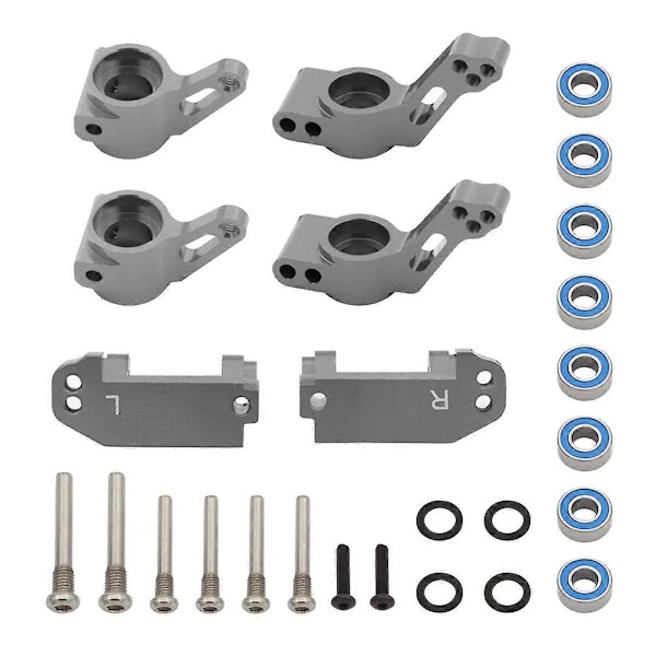 RC Bil Främre C-Säte Främre Styrkopp Bakre Axel Säte Kit för 1/10 Slash 2WD RC Bil Uppgraderingsdelar Titanium