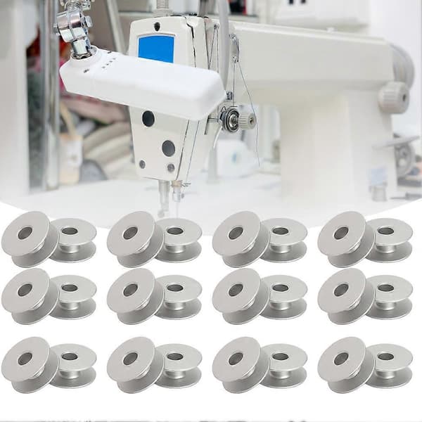 100 stk. metallspoler for flat broderi bil symaskin erstatningstilbehør 40264A Flat
