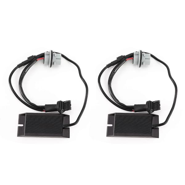 2 stk 50W Bil Blinklys / Ryggelys Delt Motstand Dekoder Avtakbar DC12V Universal