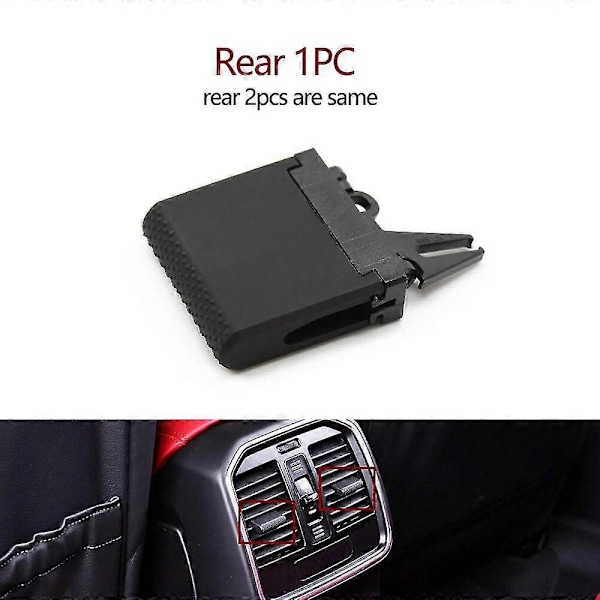 Bil Foran Bag Ac Luftventil Udgangs Tab Clip Reparationssæt Aircondition Paddle Clip Til Porsche Macan 2018 2019 2020 2021 2022 Rear 1PC