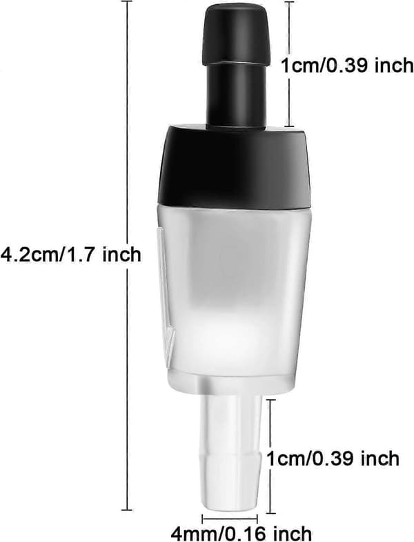 20-pack backventiler för akvarieluftpump, enkelriktad backventil i plast, tillbehör för akvarium, svart