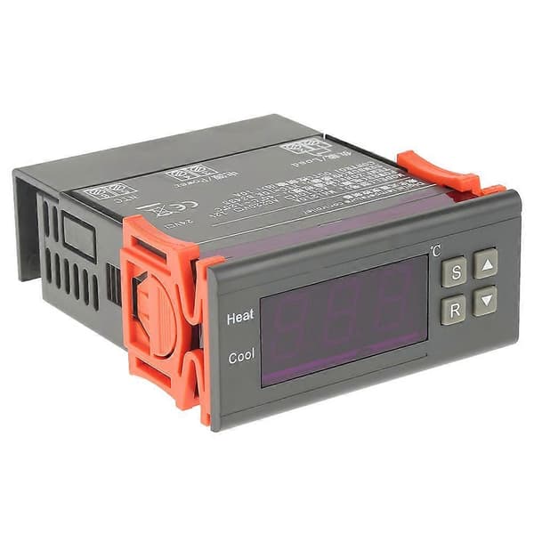 MH1210A Mini Digital LED Termostat Temperaturkontroller med Sensorprobe (DC12V)