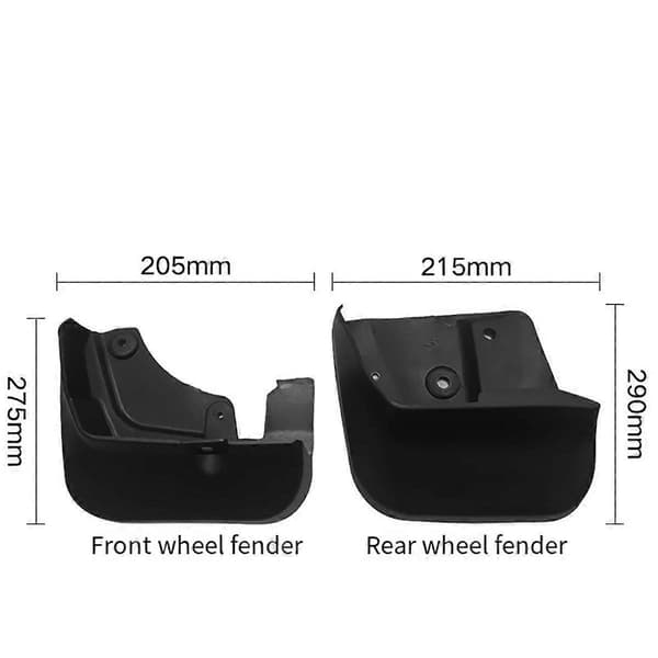 4 stk. Bil Mudguard Mud Flaps Splash Mud Guard til 2008-2012 Biltilbehør
