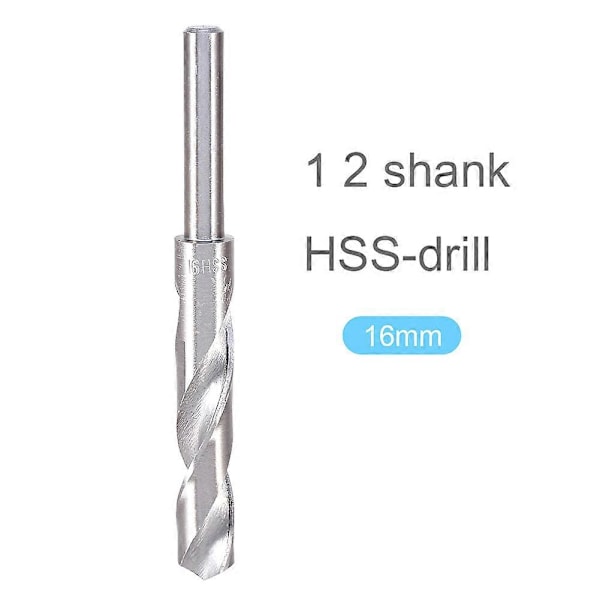 1/2\" Fræserskaft 4241 HSS Høj Hastighed Stål Smedespiralbor 16mm