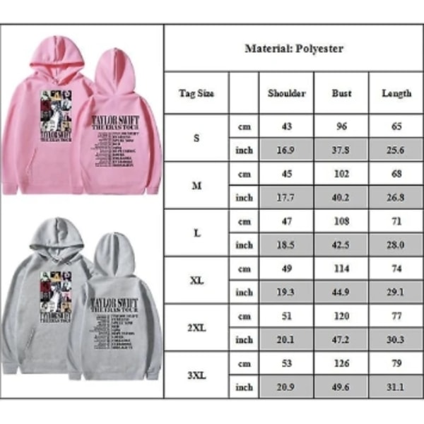 Tylor Ers r 0 Ccert r Crewc Taylor Swift 1989 Hoodie för Män och Kvinnor off white XS