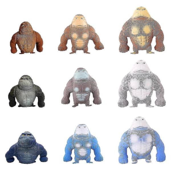 Abe Legetøjsfigur til Børn og Voksne, Dekomprimer og Stræk Stress Gorilla-Yvan