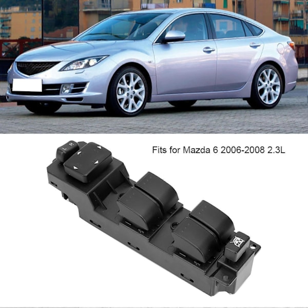 Ikkunan nostimen kytkin vasen etu GV2S?66350A sopii Mazda 6 2006?2008 2.3L