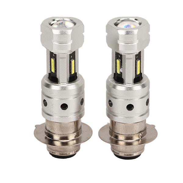 H6 H6M P15D Motorsykkel LED Pære Dobbel Optisk Linse 100W Super Sterk Frontlyspære for ATV UTV Hvitt Lys 6000K