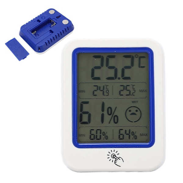 OW?159 Termometer LCD Digital Temperatur- og Fugtighedsmåler med Baggrundslys og Foldbart Beslag Høj Nøjagtighed til Familien