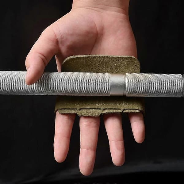 Läder Tyngdlyftning Träningshandskar Palmskydd Kvinnor Män