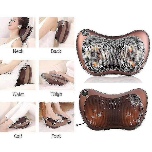 Dhrs Massagekudde Massager Shiatsu Bekväm Nacke Axel Automatisk Infraröd Värme