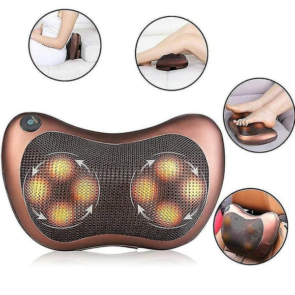 Tflycq Massagekudde Massager Shiatsu Bekväm Nacke Axel Auto Infraröd Värme