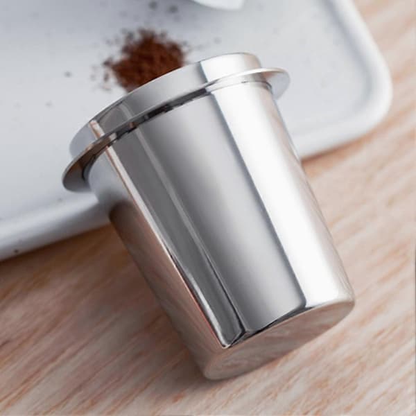 Kaffedoseringskop i rustfrit stål, bønnekværn til 51 mm espressomaskine, doseringskop-E