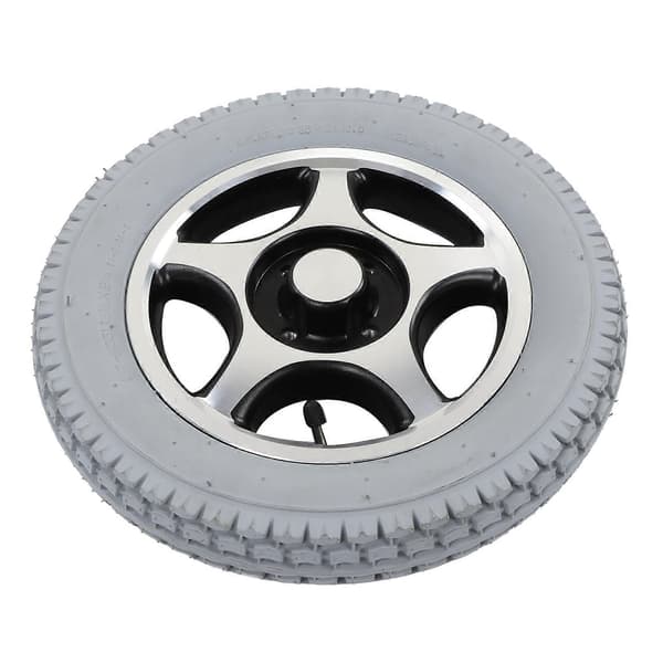 320mm Rullstolsdäck PU Uppblåsbart Hjul Legerat Stål Nav Funktionshindrad Fordon Bakdäck 4 Hål