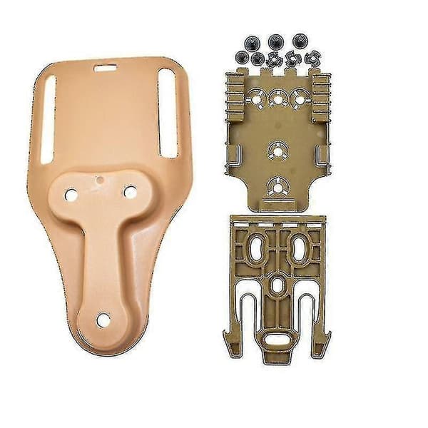 Taktisk Våpenhylster Tilbehør Qls Hurtiglåsesystem Kit Universal Jakt Lavprofil Belte Padle Drop Leg Elastisk Bånd Stropp E tan long set