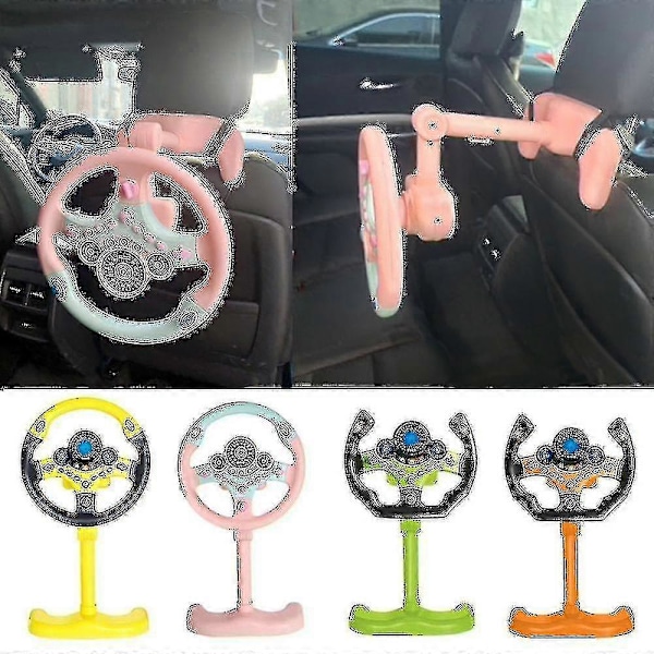 Sähköinen Simulaatio Ohjauspyörä Leikki Soundilla Ja Valolla Oppimislelu Auto Leikki Lapselle Auton Simulaatio Leikki Orange