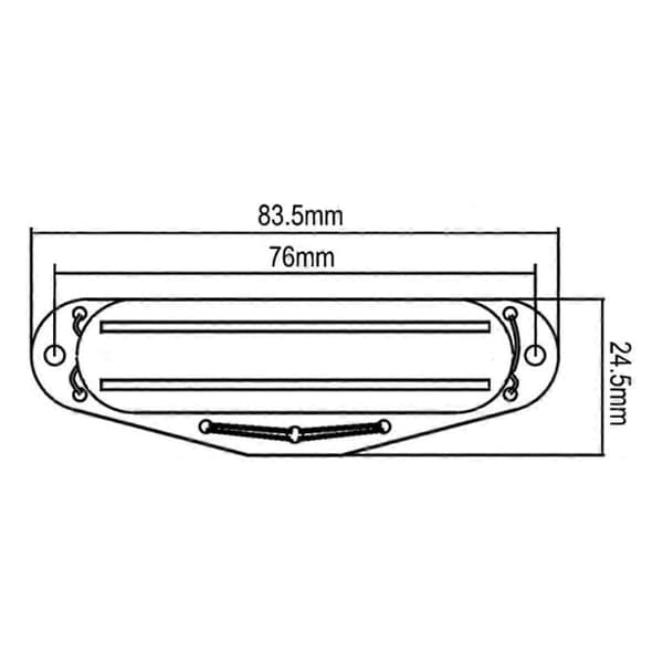 Lämplig för elgitarrpickuper, sexsträngade elgitarrhumbuckers och dual-rail blade-pickuper