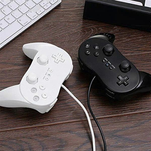 Spillkontroller Konsoll Joypad for Andre Generasjons Kablet Spillkontroller Spillfjernkontroll - Svart