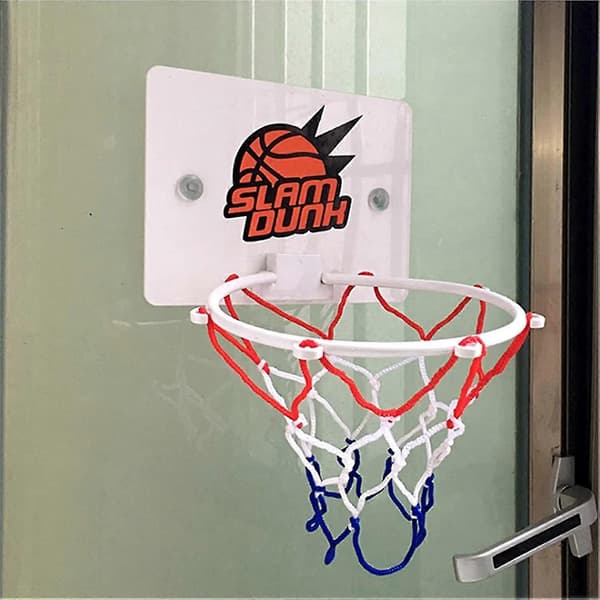 Mini Basketbollkorg Set Väggmontering Inomhus Basketboll Set För Barn Pojkar (vit)