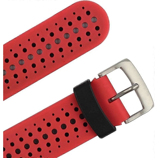 Erstatningsarmbånd for smartklokke til Garmin Forerunner 220/230/235/620/630/735XT/235 Lite Red-Black