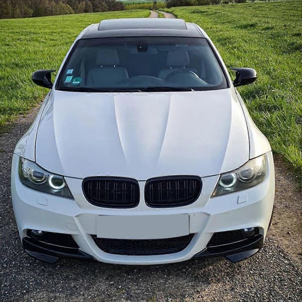 Frontfanger Sidesplitterdeksel for 3-serie E90 320I 330I 2009-2012 Tåkelys Inntaksspoilerleppe