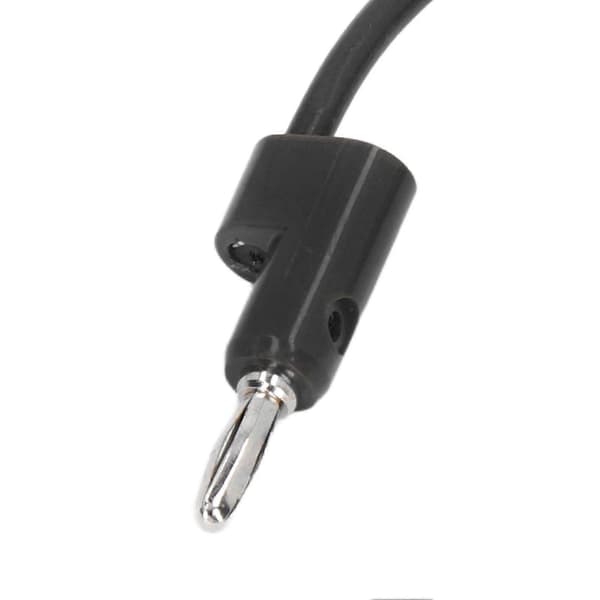 4mm Bananstik Han til Han Testledning Loddefri Messing Elektrisk Testkabel J.70005 Sort