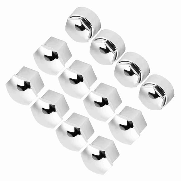 20 st 17mm Mutter Bilhjul Auto Nav Skruvskydd Stöldskydd Kåpa Silver