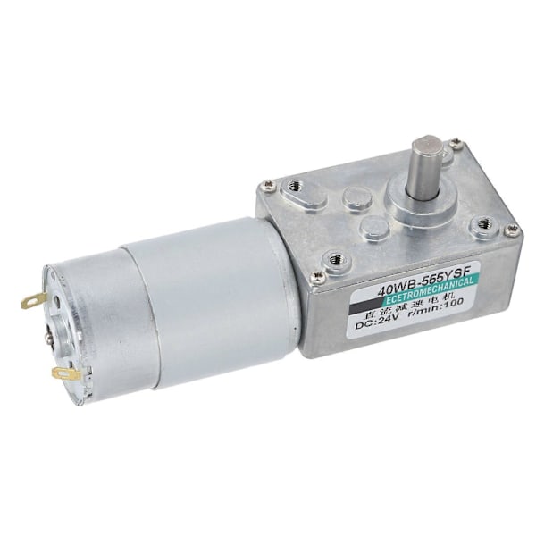 Turbiini kierukkavaihdemoottori DC Suuri vääntö Matala nopeudensäätö 2-suuntainen DC24V XD40WB-555YSF100rpm/min