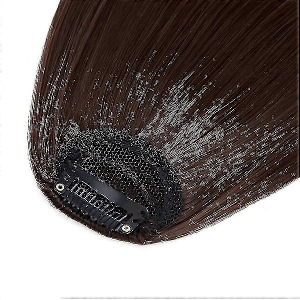 Clip In Hår Lugg Extensions Fransk Hår Lugg Prydlig Hår Lugg Hårdelar mediumbrown