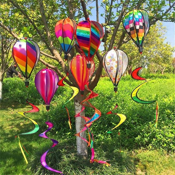 Have Forår Varmluftballon Vedhæng Roterende Vindmølle Hængende Dekoration G