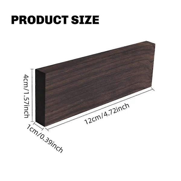 4 st Obehandlade Ädelträ Plankor för DIY Gitarrtillbehör Elgitarr Gitarr Musik Gitarrist 120x40x10mm