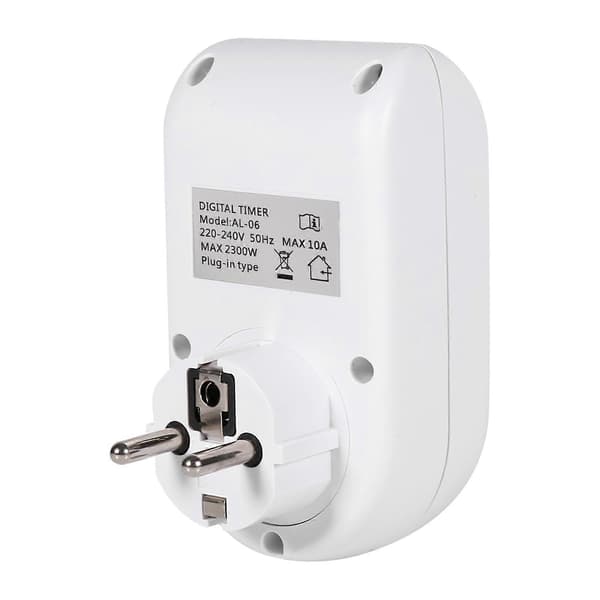 1 stk AC220V-240V Multifunksjonell LCD Digital Timer Socket Timing Outlet Switch Ny