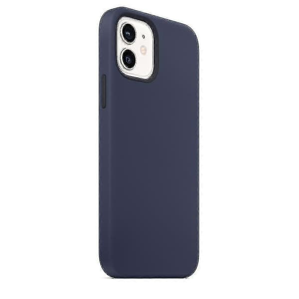 Silikonskal med Magsafe för iPhone 12 12 Pro Deep Navy