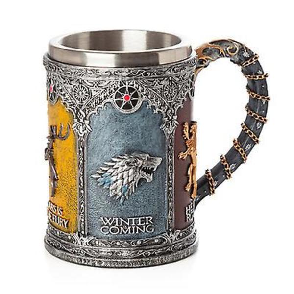 Game of Thrones Mugg Bägare Rostfritt Stål Resin Vinglas color4