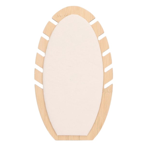 Trä Beige Bladformad Smyckesdisplay Ställ Halsbandshållare