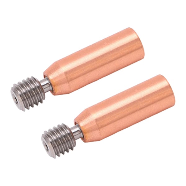 2 stk. 3D-skriverhalsdyse Ti-legering Kobber Bimetall for Ender 3 3 V2 3 Pro Hotend 1,75 mm boring