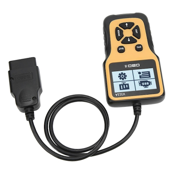 OBD2 Scanner Multifunktionellt Diagnostikverktyg Bilmotoranalysator DC12V Universell för Bil
