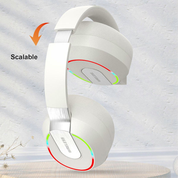 Langattomat kuulokkeet, kokoontaitettavat, mukavat, melua vaimentavat, mukaansatempaava HiFi-ääni mikrofonilla, Bluetooth-yhteensopivat 5.1 -kuulokkeet