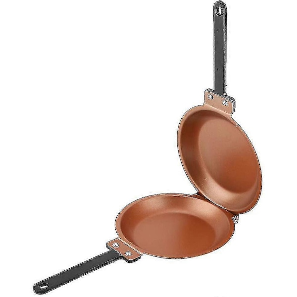 Dobbeltsidet bageplade, dobbeltsidet bageplade, bageramme, form, non-stick keramisk belægning, vendbar stegepande, bagemaskine, husholdningskøkken