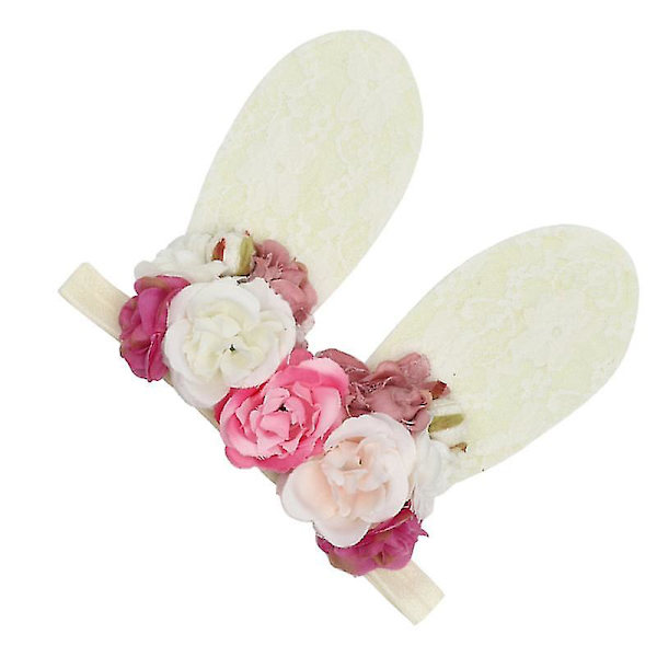 Påskhare Öron Blomsterkrans Blomsterhårband Påskfest