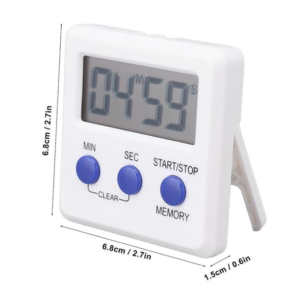 Digital Timer Inlärning Sport Elektronisk Timer Enkel Timer för Hem Kök Träning Bakning Lekstund