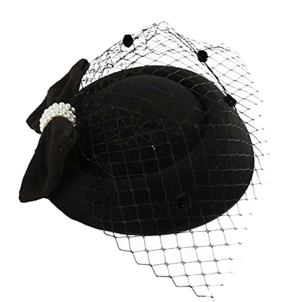Fascinator Hårnål Letvægts Komfortabel Polyester Fiber Mesh Sløjfe Hårspænde til Dagligdag Shopping Rejse Qinhai
