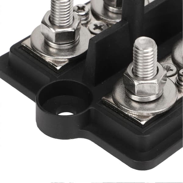 Strømfordelingsblok DC12 til 48V 150A 8 M10 Studs Batterisamleskinne til Biler Både Yachts Lastbiler