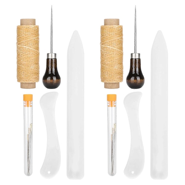 Läderhantverk Syverktyg Kit Koppar Reparation Handsömnadsset DIY Sytillbehör