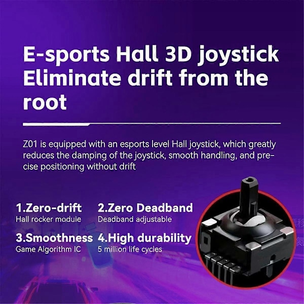 Z01 Gaming Controller Væk Joystick 6-Akset Gyro Joystick til PS3