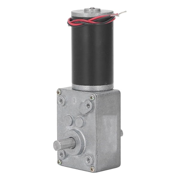 DC-vaihdemoottori, mikro, suuri vääntö, nopeuden alennusturbiini, 12 V, kaksoisakseli, itselukittuva, palautuva kierukkavaihdemoottori, 60 RPM