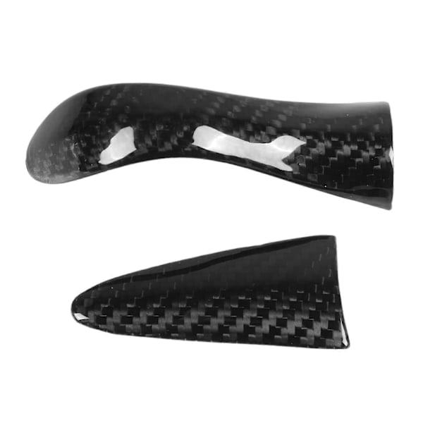 Växelspaksknopp Trim Rattram Kit Kolfiber Ersättning för INFINITI Q50 2014?2017